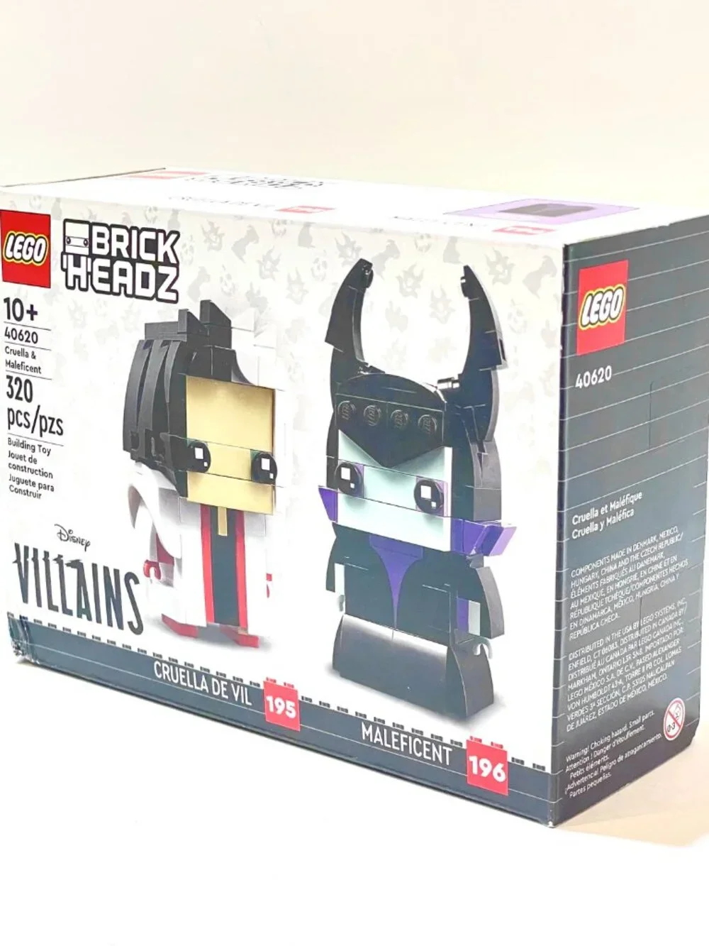 LEGO 40620 Brickheadz Disney Cruella & Maleficent NIB Sealed in Hand